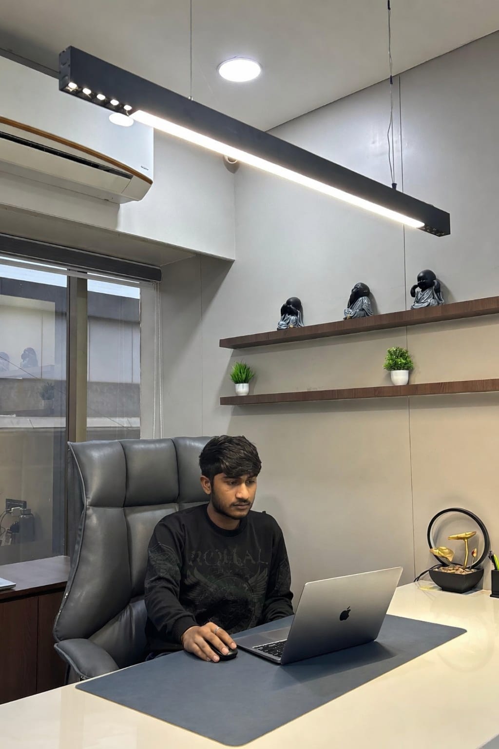 Website design and digital marketing expert working in office setup